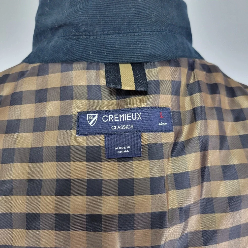 Daniel Cremieux Men's Sport Coat Blazer Two Button Navy Cotton Twill Size Large‎